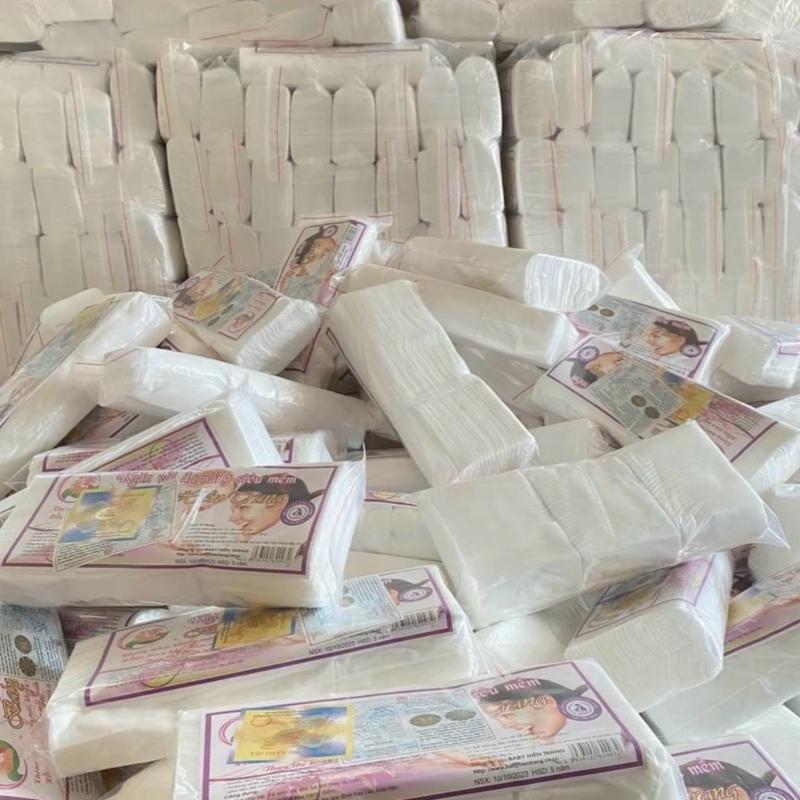 Combo 10 Gói Khăn Khô Đa Năng loại 170gram giá 129k Dùng Cho Mẹ và Bé tã chéo sữa màn tắm  lót đi du lịch trai ngẫu nhiên khăn lót cho bé nằm Kem khănxo chobe khan vaikho mochee vải khoda 7