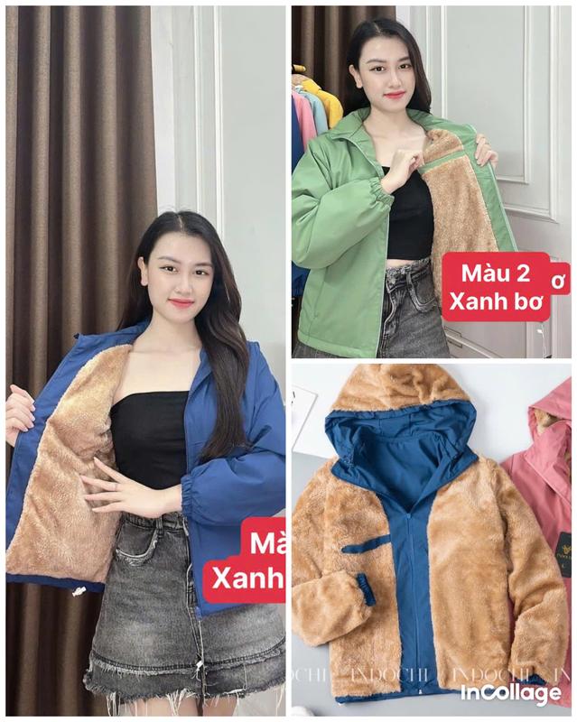  Áo Khoác Gió Lót Lông Nữ Cao Cấp,Áo Lót Lông Dày Dặn Ấm Áp 