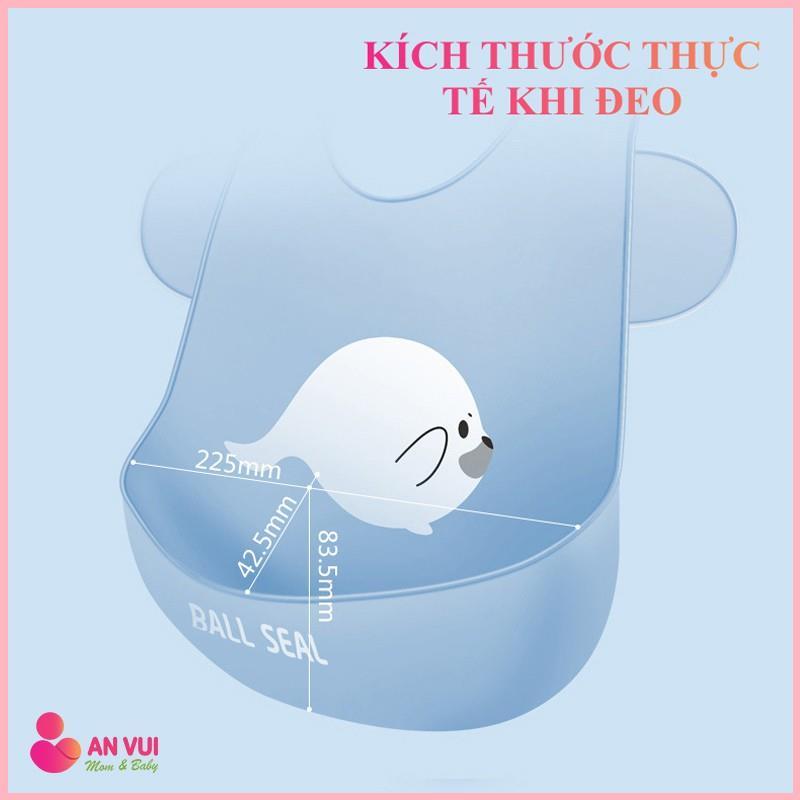Product Introduction of HDFJADSHOP Yếm ăn dặm cho bé silicon có máng siêu mềm chống thấm nước hình thú mềm mại, an toàn cho bé 5