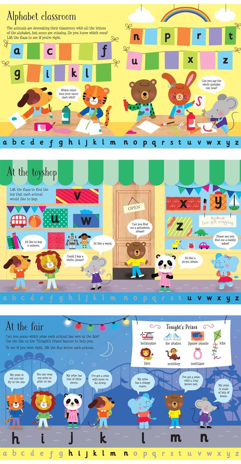 Product Introduction of Usborne Flap-the-Flap Series Books | Early Learning Children's Book | Number, Color, Word, Counting, Maths Learning 16