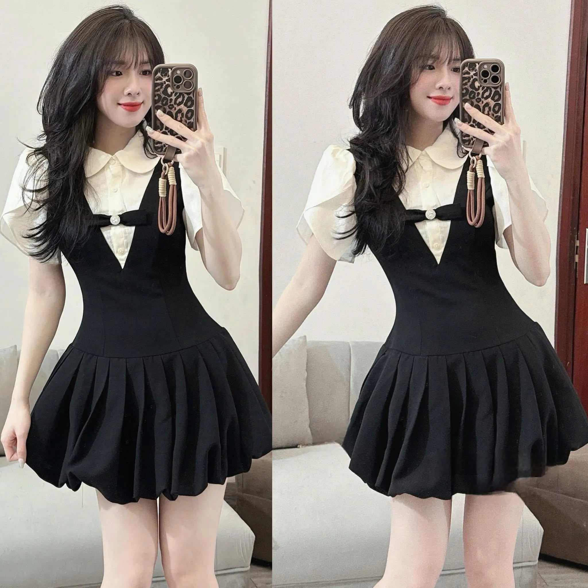Set Váy Babydoll Sang Chảnh - Outfit Đi Chơi, Đi Làm Chuẩn Trend