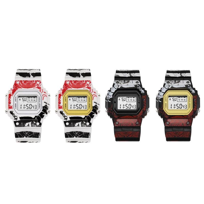 Jam Tangan Sukan Lelaki, One Piece, Jam Tangan Elektronik Berkilau, Jam Fesyen Digital Lelaki, Hadiah Hebat, F0K5 8