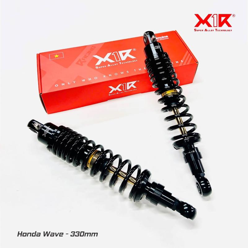 Phuộc X1R Daytona cho Wave, Future, Dream, Axelo... có 2 màu đỏ và đen  (KG070990)