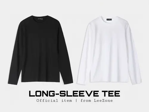 Áo Thun Dài Tay Trơn LeeZone Chất Thun Co Giãn Giữ Nhiệt Menswear Nam