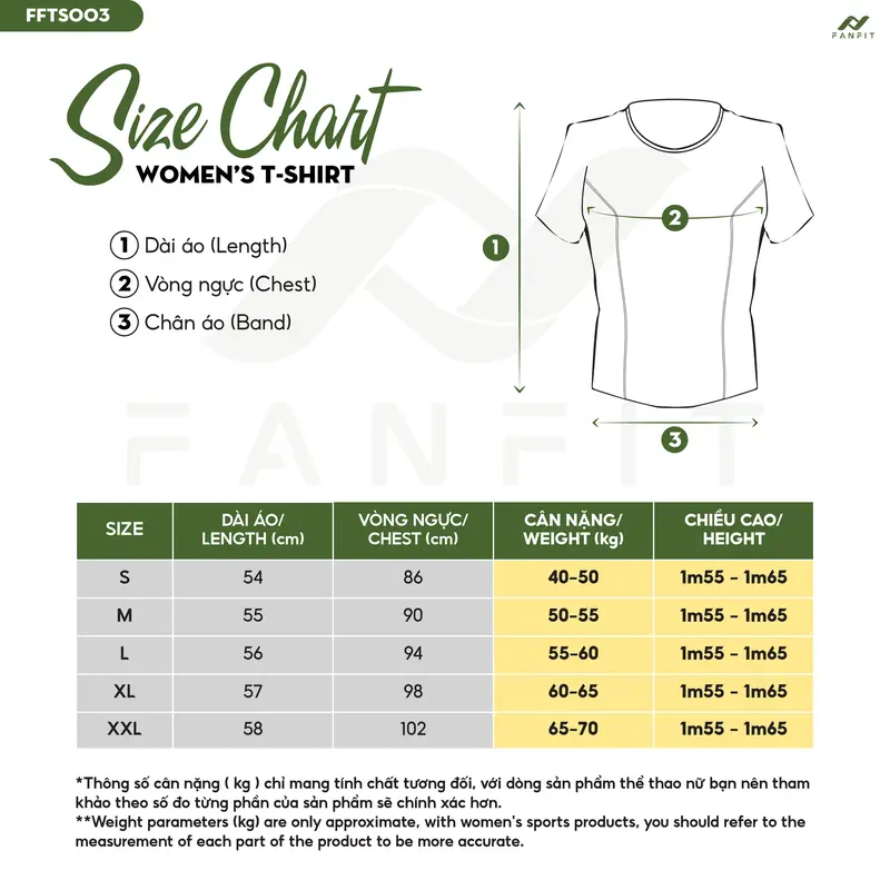 Áo thun thể thao Nữ tập Gym Yoga Pilates TYM FFTS003 Cổ tròn Tay ngắn - Vải Polyester 4C co dãn 3