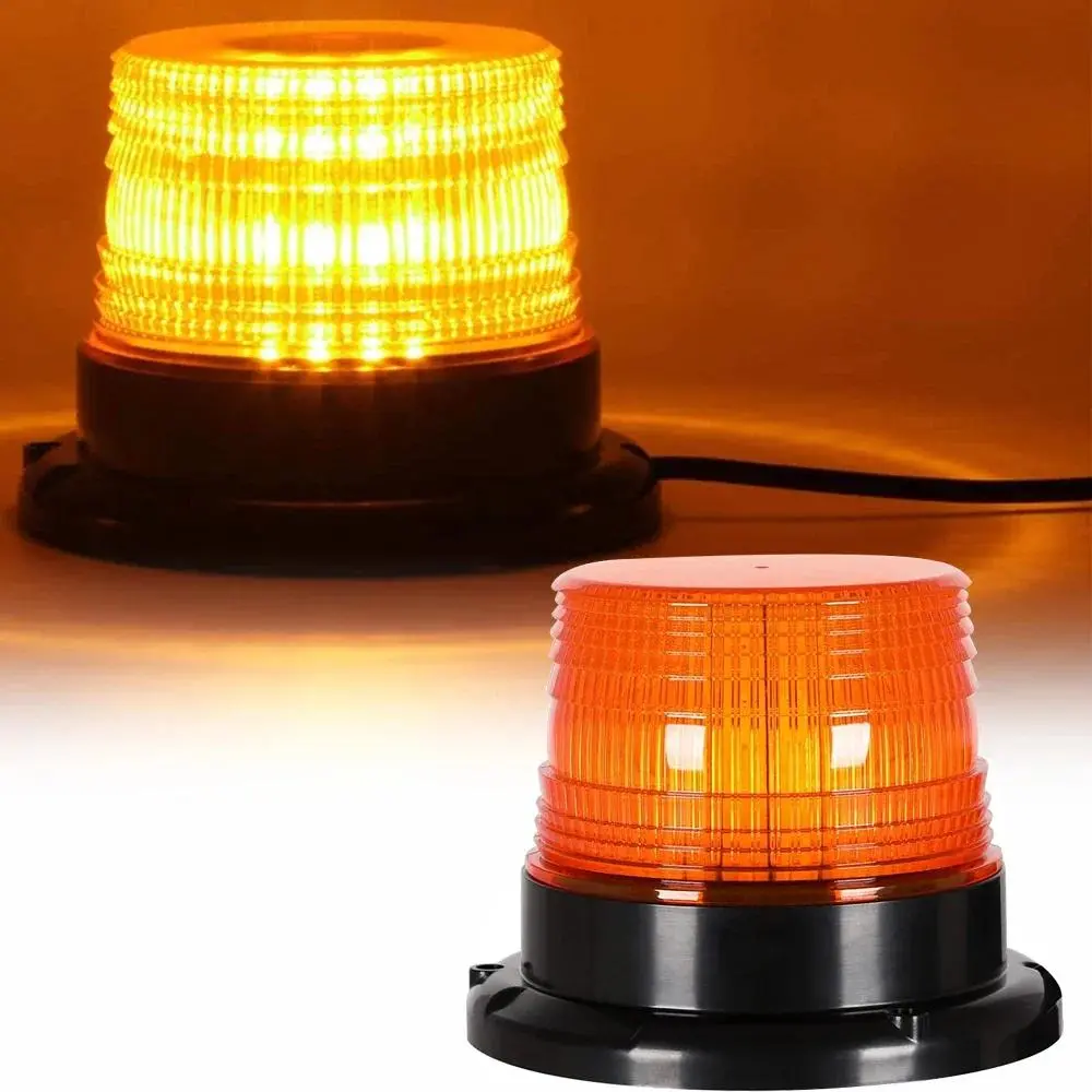 Đèn Cảnh Báo Trên Nóc Xe Tải Ô Tô, Hàng Đốm, Đèn Nhấp Nháy LED Khẩn Cấp, Đèn Còi, Có Đế Từ Tính, Để An Ninh Và Tự Động, 12V Và 24V, [Thanh Toán Khi Nhận Hàng]