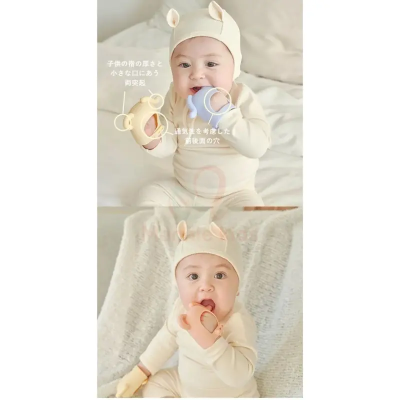 Gặm nướu silicone hình voi Moyuum cho bé 3m+, đồ chơi chống mút tay Hàn Quốc - Monnie Kids 4