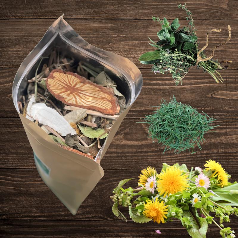 Thảo dược xông & tắm cơ thể Mộc An: xả xui, giải cảm, chăm sóc mẹ sau sinh (Tặng kèm trà gừng) 5