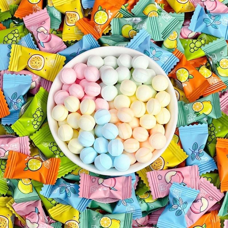  Kẹo ngậm trái cây  mát lạnh bạc hà thơm miệng  gói 100g Không đường 