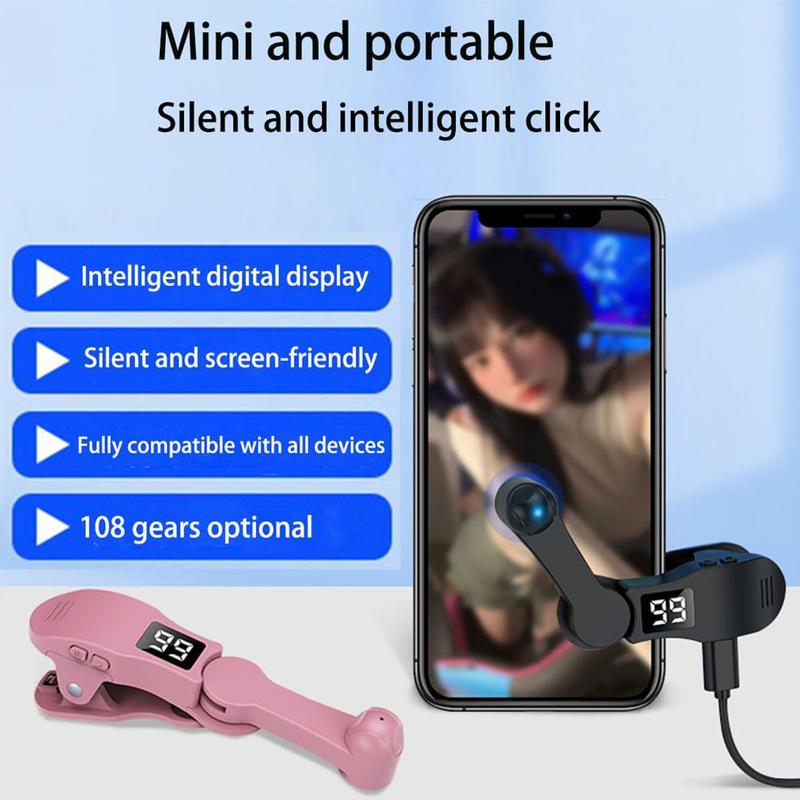 Smart Automatic Screen Clicker Tapper, Continuous Finger Gadget Fast Click Simulation for iPhone for iPad Smart Phone Device Live Streaming Apps Video Live Broadcasts Reward Likes Tasks Games Shopping 1