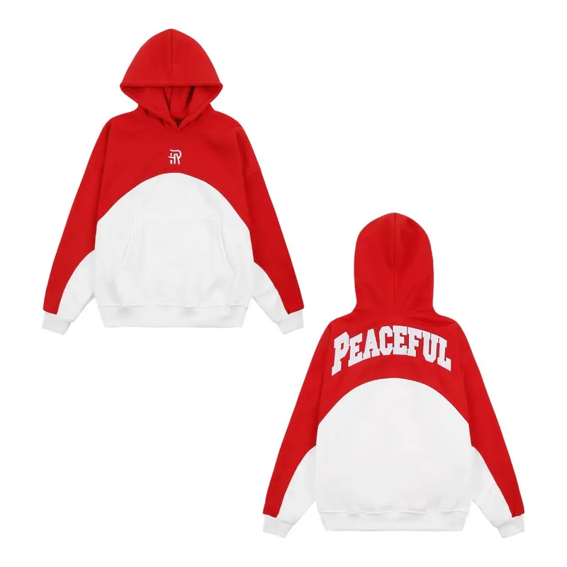Hoodie THÊU PEACEFUL FROM Boxy NAM - Nữ .phối nhiều màu  đẹp . 7