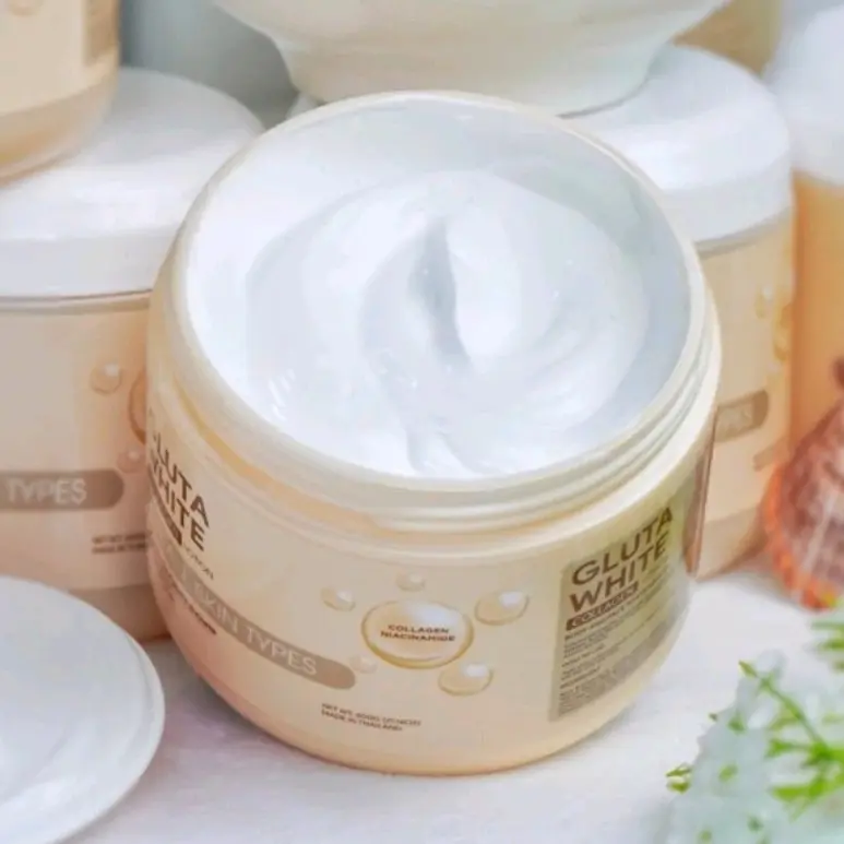 Kem Ủ Trắng Da Gluta White Thái Lan 600gr [Hỗ trợ làm trắng da toàn thân] Dưỡng Da Body Lotion Làm Đẹp Da 0