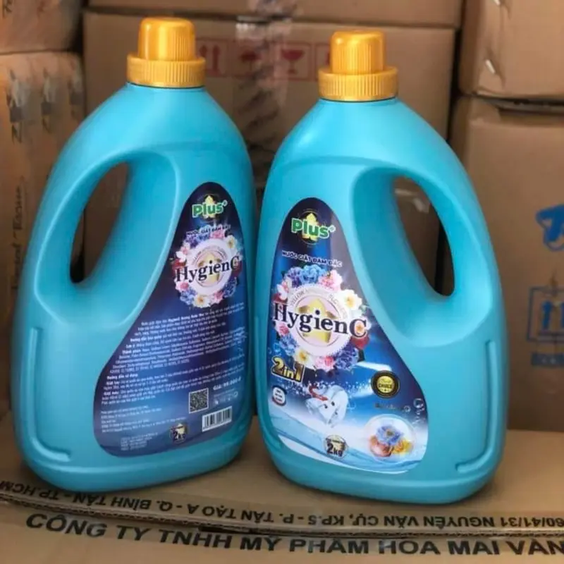 ( Tặng  3,6 lít giặt ) 1 Thùng 10 can (1 canx 2 lít) Nước giặt xả HygienC Plus - Làm sạch lưu hương thơm ( 10 can x 2 lít = 20 lít 6