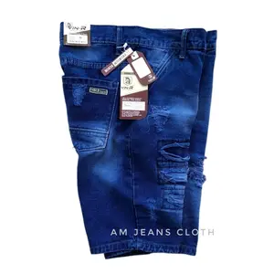 CELANA PENDEK SOBEK PRIA ORIGINAL PREMIUM Jeans Denim Distro