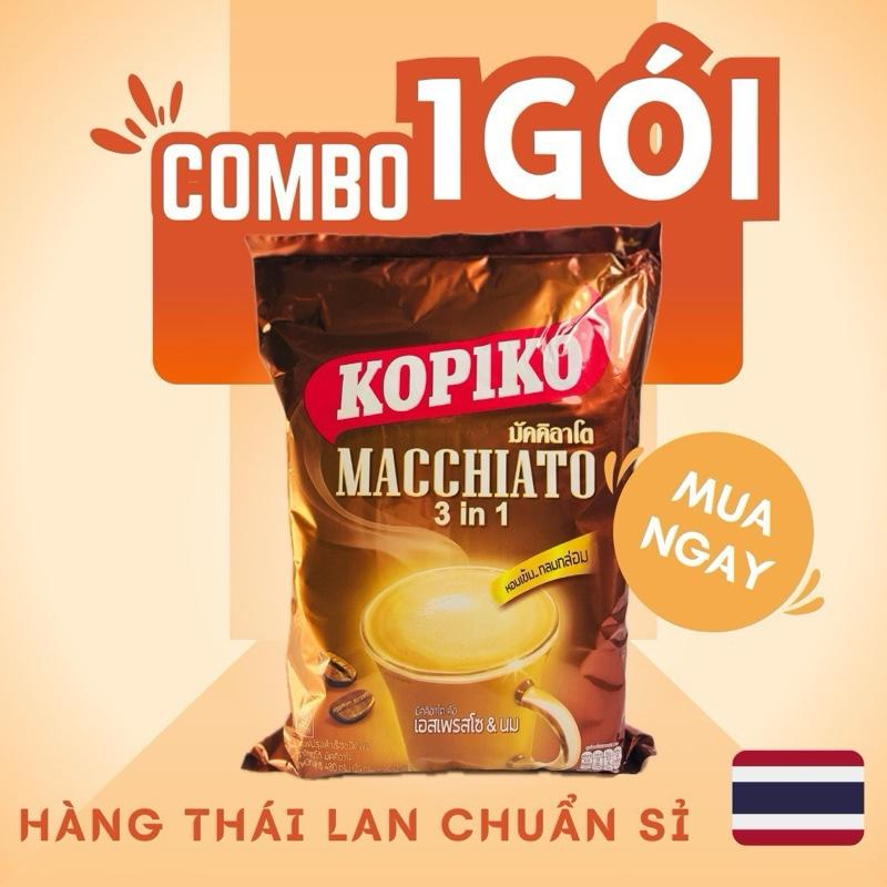￼Cà Phê Sữa Kopiko Macchiato 3in1 Thái Lan Cafe Sữa Hòa Tan Thơm Ngon Đậm Vị Gói Lớn HSD 06/2026 cà  phê cà  phê cà  phê