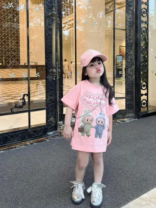 Áo phông cho bé labubu exciting, áo thun trẻ em fom xuông,unisex.TPKIDS.[M737] 1