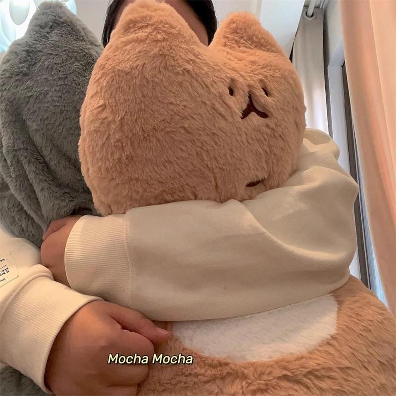 Gối Ôm Hình Mèo 65cm, Mềm Mại, Nhồi Bông Cao Cấp, Không Tĩnh Điện, Ôm Ngủ Ngon,Đáng Yêu