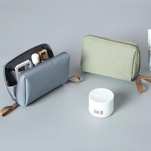 bolsa de maquillaje casual de gran capacidad para mujeres, bolsa de maquillaje para lápiz labial, tamaño pequeño mini, tipo divisor, portátil, bolsa de almacenamiento para mujeres, bolsa de almacenamiento compacta