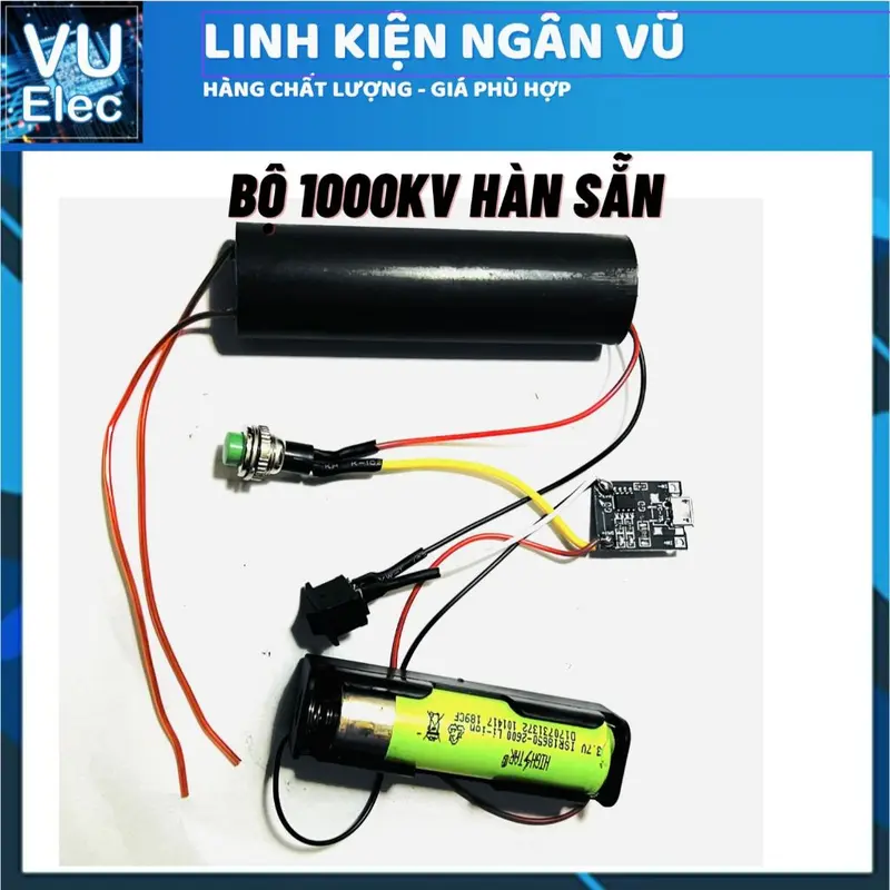 Bộ Module Tăng Áp 400-1000KV (Máy Đánh Lửa), Chế tăng áp cao hàn sẵn có công tắc 0