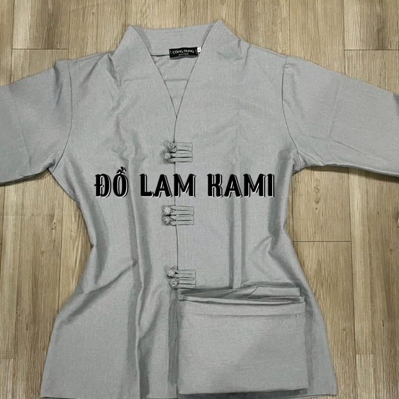 Đồ lam đi chùa nam cao câp-Bộ Phật Tử cho nam vải linen đẹp thoáng khí đủ size-ĐỒ LAM KAMI Quần Áo 1