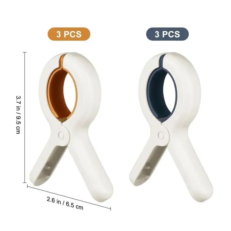 3Pack Plastic Clothes Pins with Strong Anti-Rust Springs Heavy Duty Beach Towel Clips Laundry Clothespins to Keep Towel 4