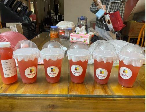 Set 500 Tờ Giấy Chống Tràn Trà Sữa, Giấy Lót Chống Tràn Ly Đồ Uống Mang Đi Chống Rò Rỉ Cho Cốc Ly Giấy, Nhựa PP, Nhựa PE 9