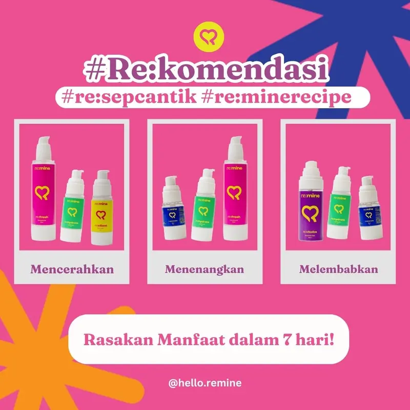 Re:Mine Bestie must have Skincare Perawatan Wajah 1
