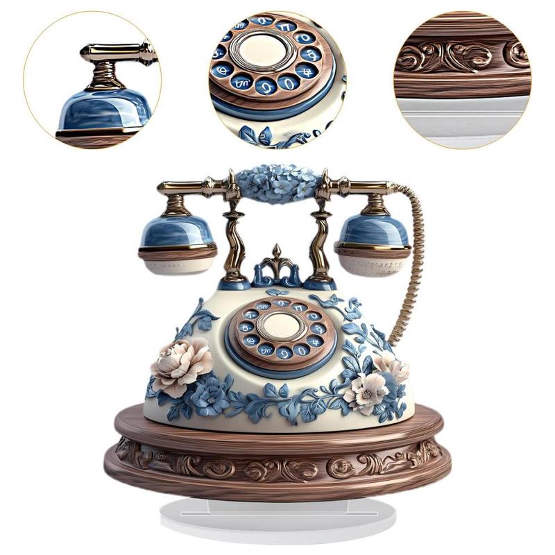Product Introduction of Vintage Telephone Acrylic Sign Decorative Plaque for Office Cafe Living Room 1