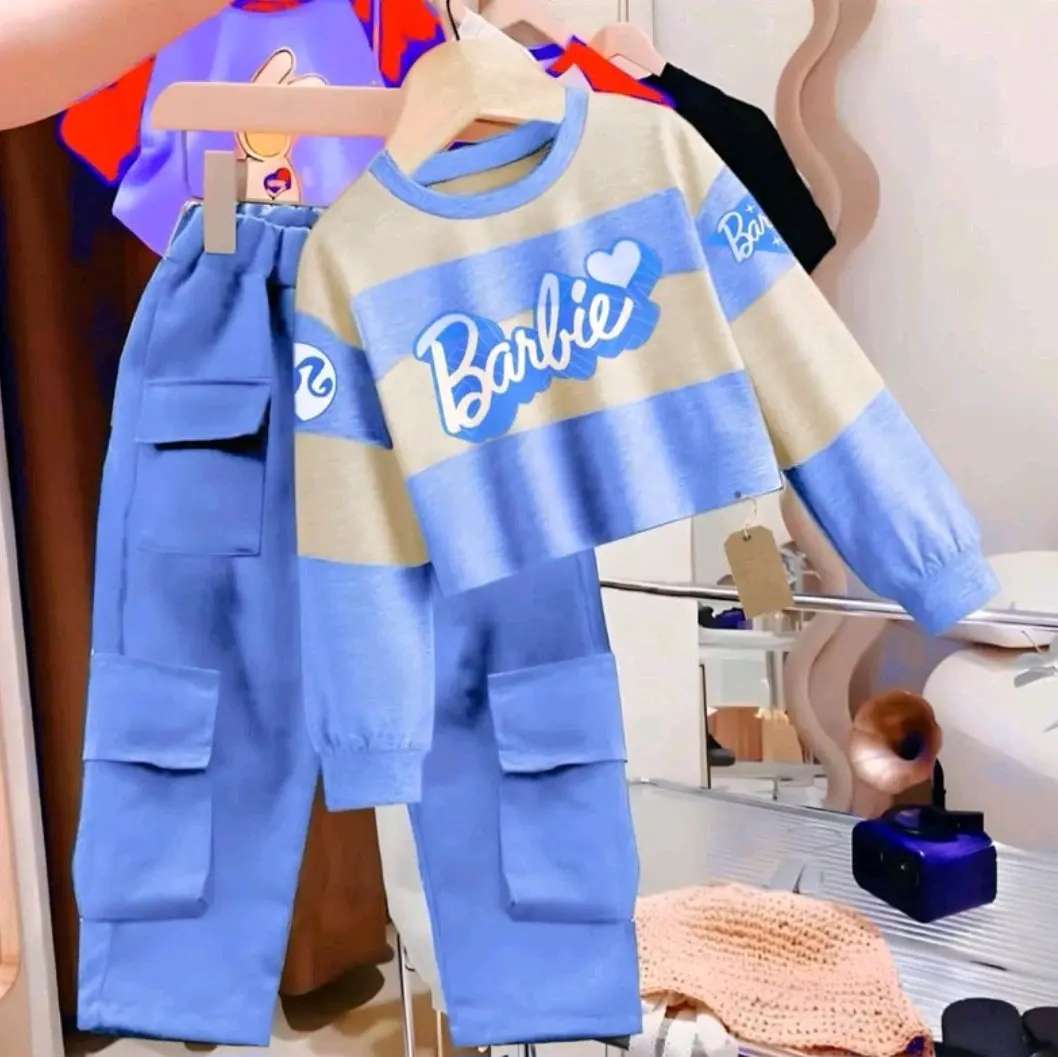 swiater barby cargo anak perempuan yang lagi viral dan pakain anak 6-12 bulan-8 tahun