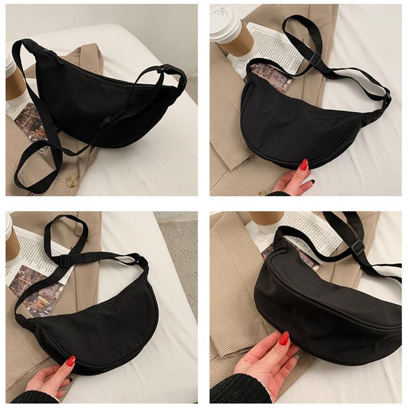 Product Introduction of Men Women Student Shoulder Bag Casual Crossbody Bag Dumpling Bag Half Moon Sling Bag For Hiking Cycling Camping 25