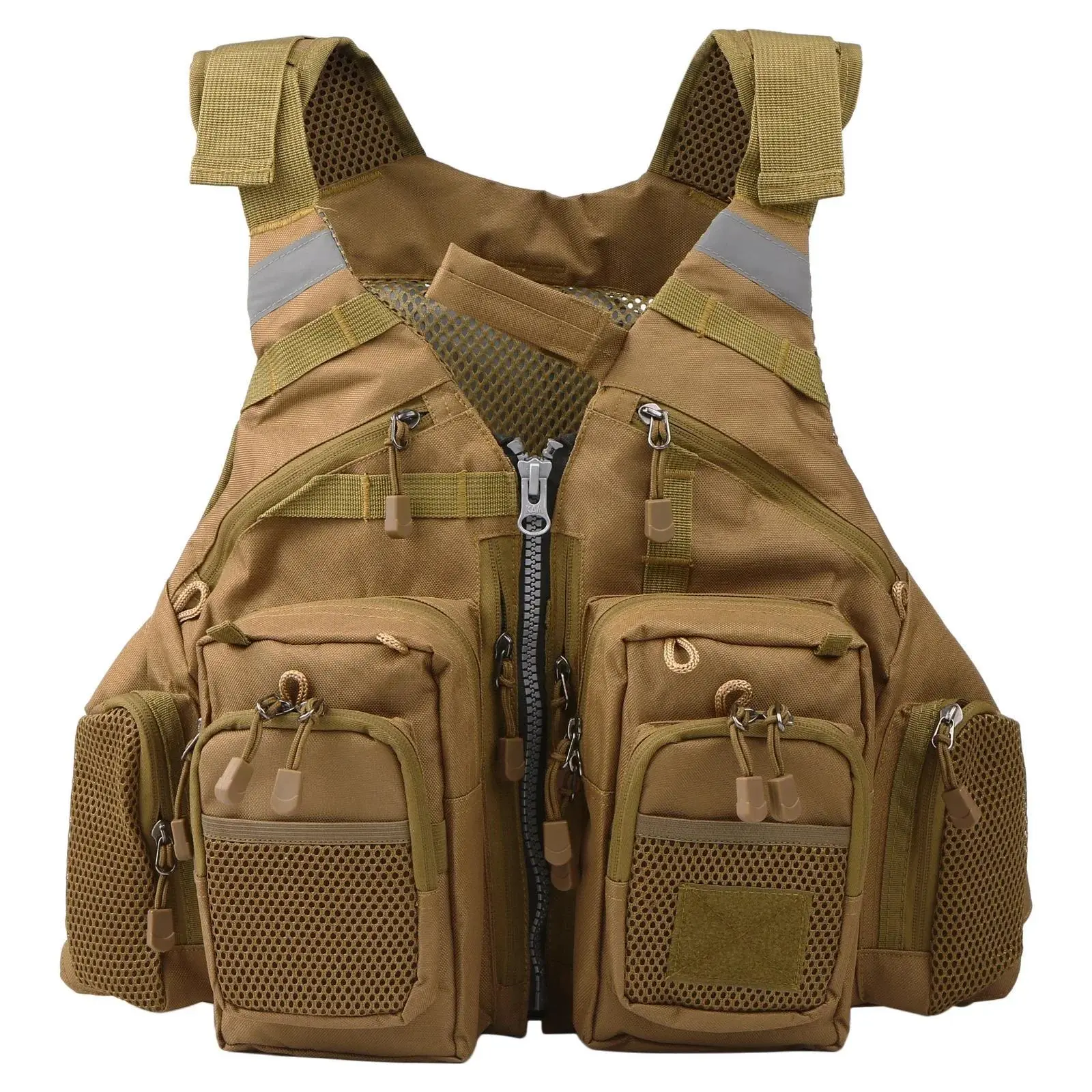 Padded Fishing Life Vest 209lb Bearing Life Safety Jacket Swimming Sailing Waistcoat Vest Floatation Floating Device