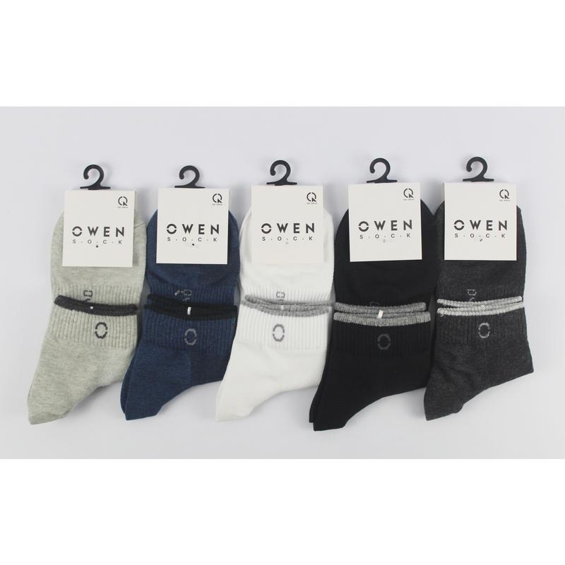 OWENTất nam cổ trung, cổ lười chất cotton dày dặn êm ái, chống hôi chân Menswear 0