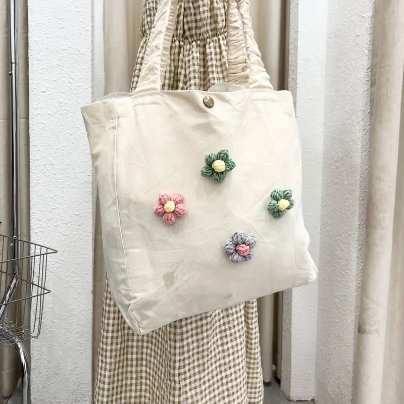 Túi Tote Canvas Sticker Đeo Ngang 3