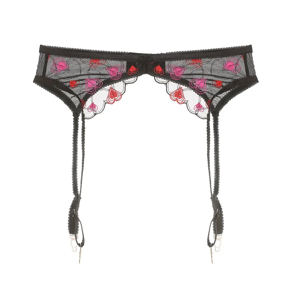 Women Sexy Lingerie Plus Size Lace Garter Suspenders Transparent Underwear Adjustable Double Breasted Waist Belt For Stockings