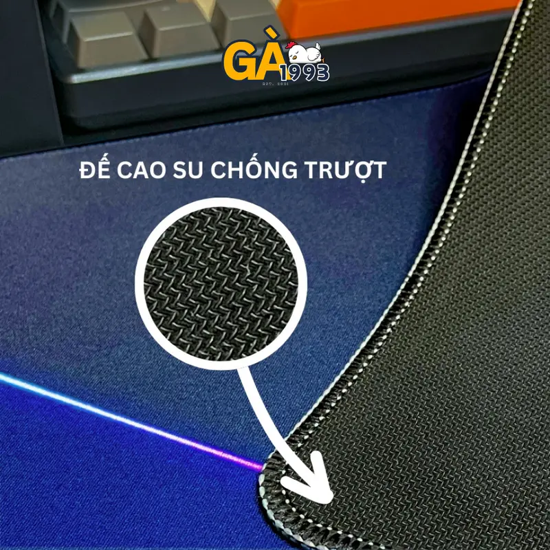 [LIVE Q13] Lót Chuột Động Lực 80x30cm Dày 3mm - Chất Liệu Cao Su Và Vải - Hình Chữ Nhật - Chống Bám Cực Tốt 2