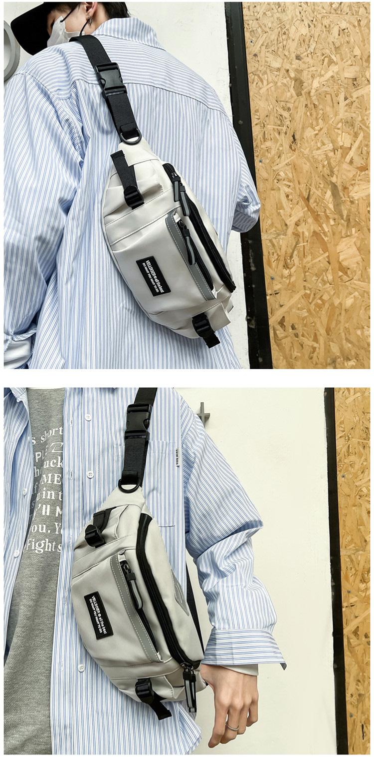 Product Introduction of New Japanese Ins Chest Bag Harajuku Large-Capacity Crossbody Bag Men's Fashion Brand Multi-Functional Travel Sports Small Bag All-Match Waist Bag 13