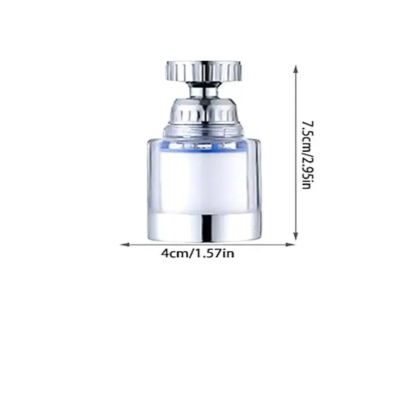 Kitchen Faucet Filter Head Set, 360° Rotation Design Faucet Filter Head with Universal Joint & Adapter & Filter Cartridges, Kitchen Sink Faucet 1