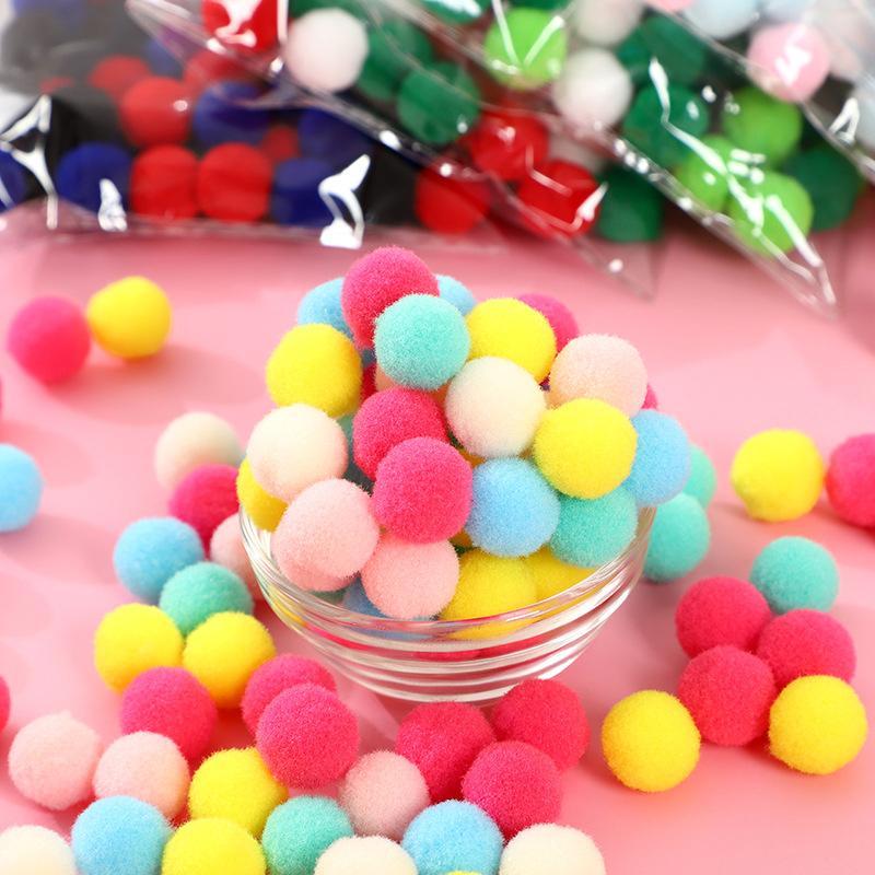Product Introduction of Bóng Pompom Macaroon, Bóng Nhồi Bông Nhiều Màu Sắc, 10Mm, Bóng Nhồi Bông Lông Mịn, Thủ Công Tự Làm Đồ Trang Trí Đồ Chơi, Phụ Kiện Chất Liệu Băng Đô, 100 Chiếc / lốc, [Evl] 15
