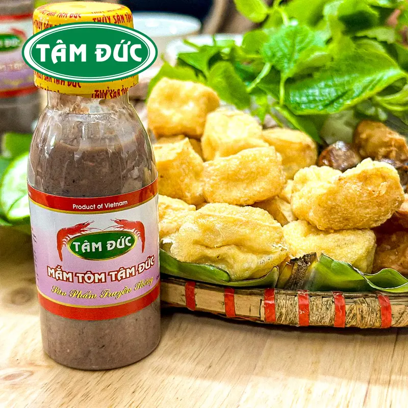 Mắm Tôm Xuất Khẩu Nhật Bản Tâm Đức từ tôm, moi chất lượng cao, không chất bảo quản chai nhựa/ thuỷ tinh 100g/ 200g/ 300g 6