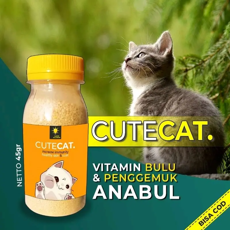 Vitamin Penggemuk Dan Penumbuh Bulu Kucing Pelebat Bulu Obat Bulu Kucing