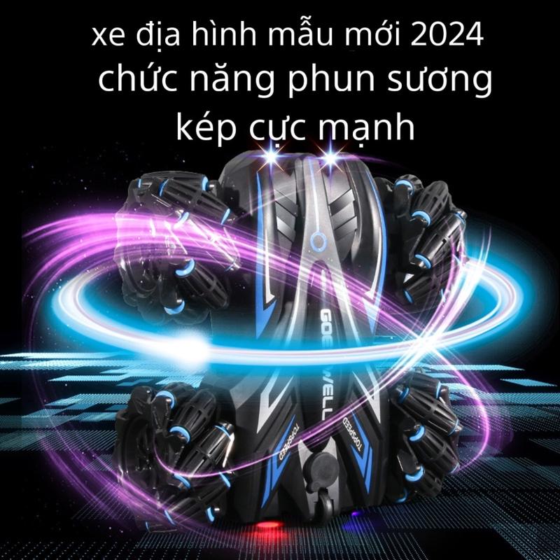 Xe Oto Địa Hình Điều Khiển Từ Xa Mẫu Mới 2024  Goes Well  S664 Chạy Đa Hướng Chưc năng phun sương Kép Toy Đồ Chơi Pin Led