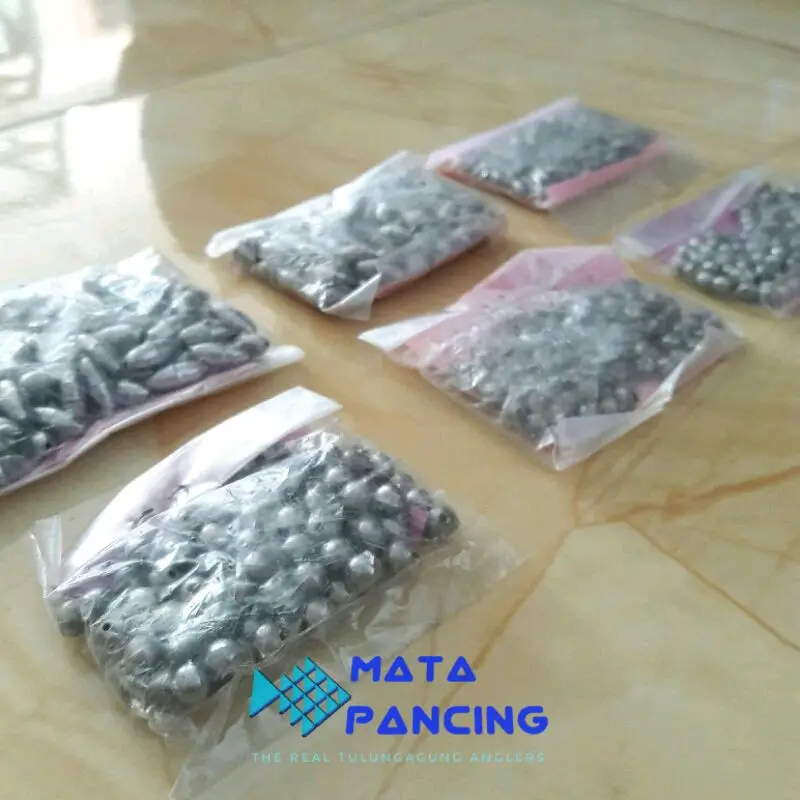 100pcs per bungkus pemberat timah rahayu sebagai timah pancing timah pancing isi 100 cocok untuk mancing tegek maupun dasaran 6