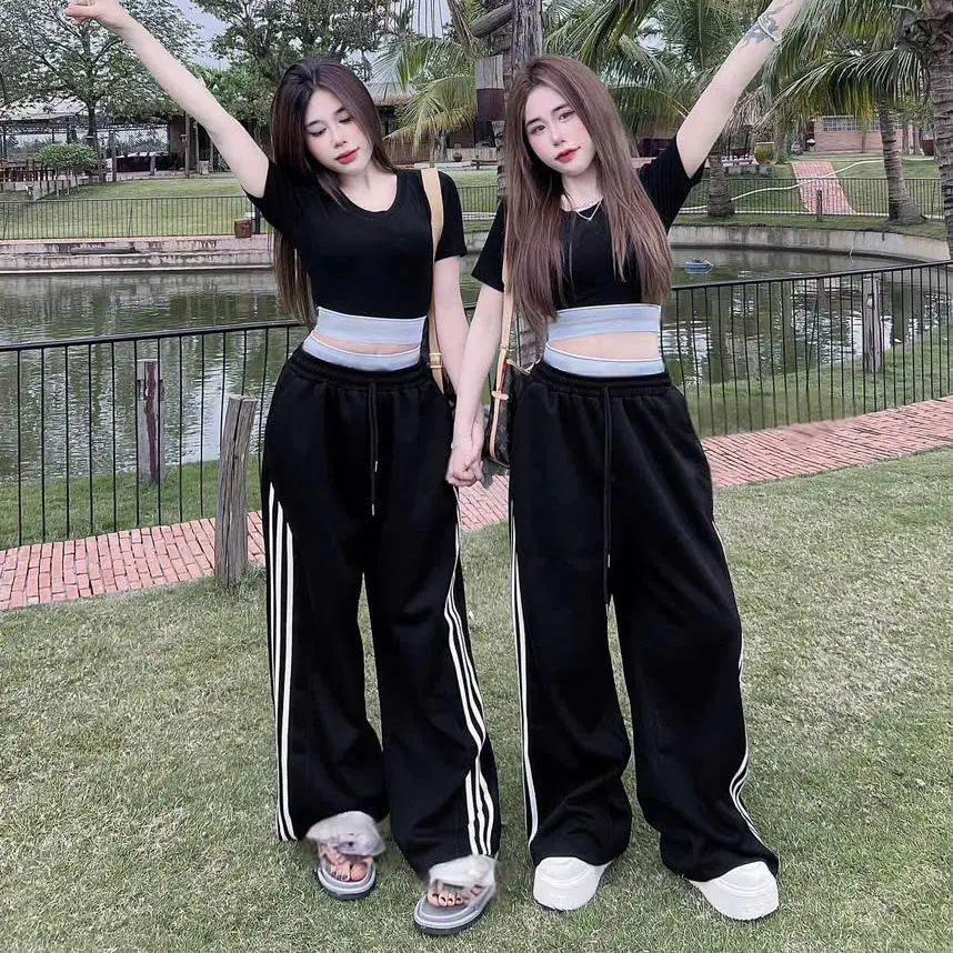 Sét bộ nữ áo croptop sang chảnh mix quần dài tôn dáng xinh xắn đi chơi cá tính