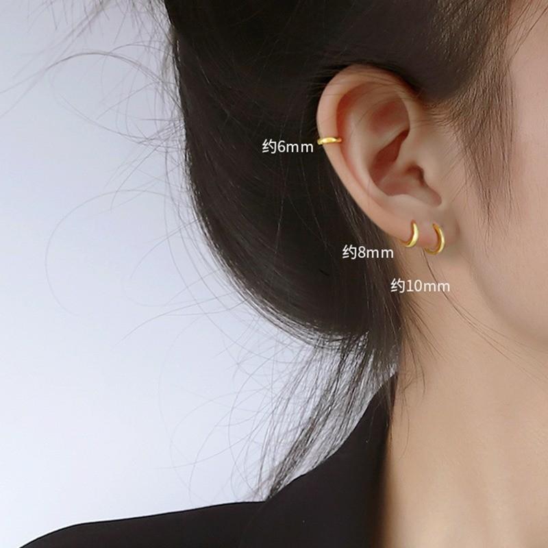 Product Introduction of Simple Earrings Fashion Simple round Earring Ear Clip Korean Fashion Earrings Accessories Gift 1