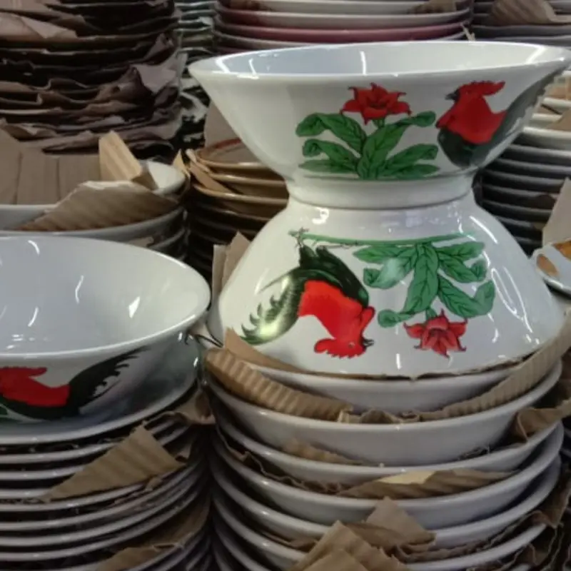Mangkok Keramik Cap Ayam Jago Jadul Kitchenware HARGA PER SATU BUAH 2