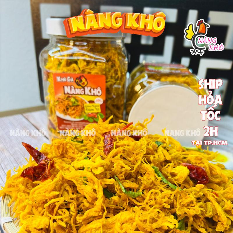 Khô gà lá chanh 500gr | Đồ ăn vặt Nàng Khô