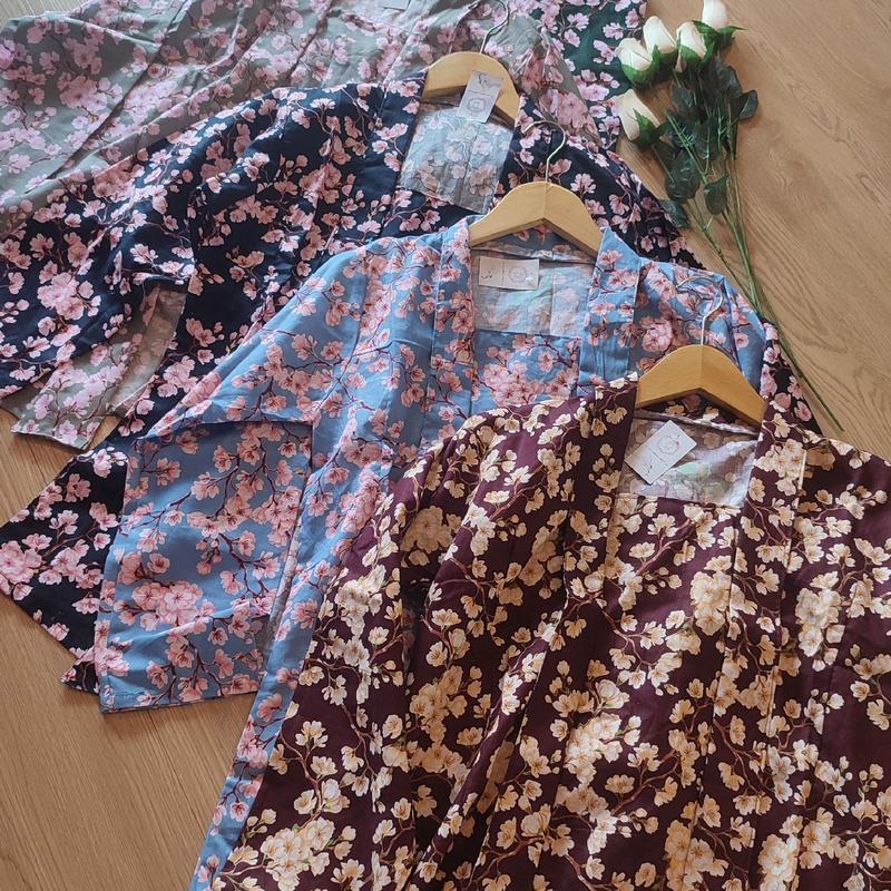 Kebaya Kutubaru Sakura Floral Bunga Cantik Modern Bridesmaids Cotton 3