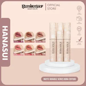 Hanasui Mattedorable Lip Cream Boba Ready 01-09
