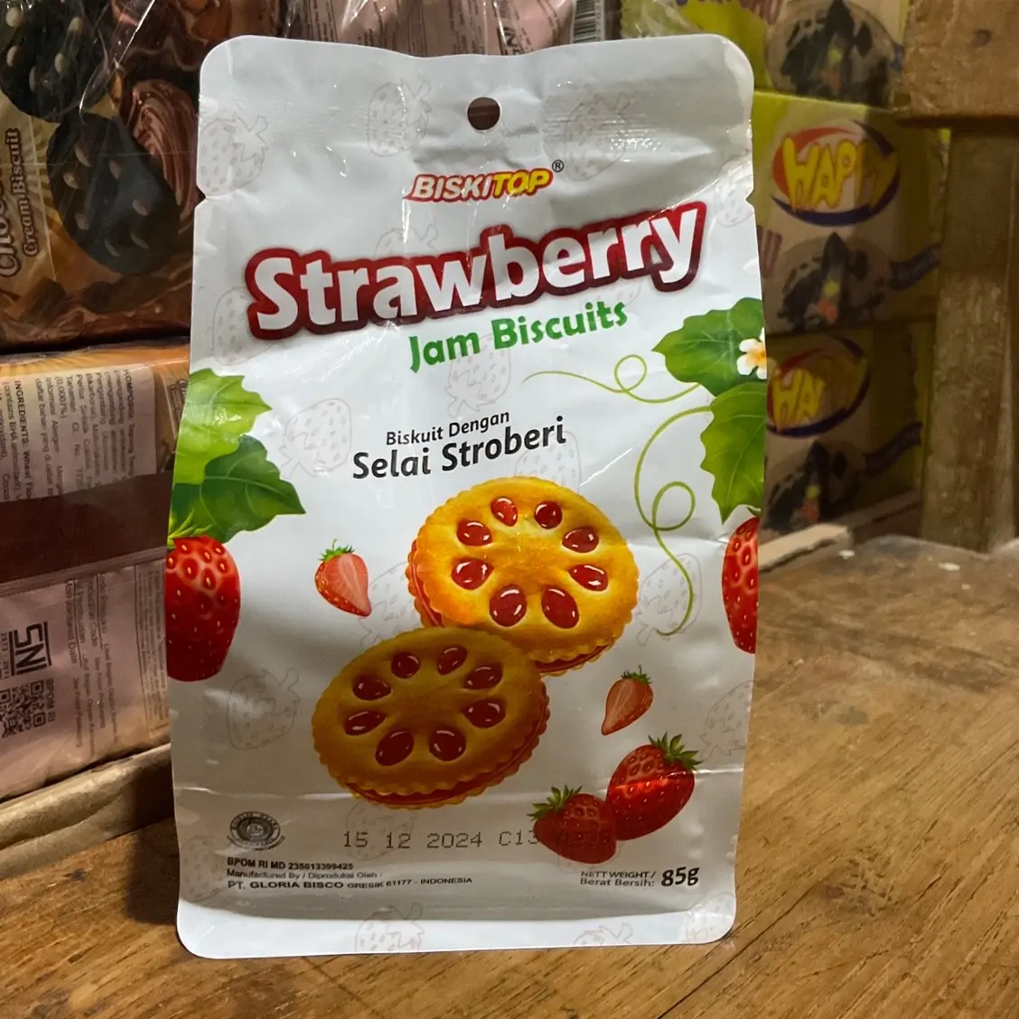 Biskitop Strawberry Jam Biscuits Bundling 6 pcs