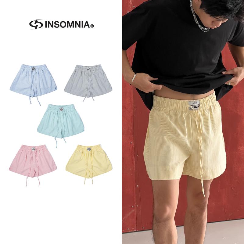 Quần Short Sọc Kate Oxford INSOMNIA Unisex Nam Nữ Form Trên Gối - PS012
